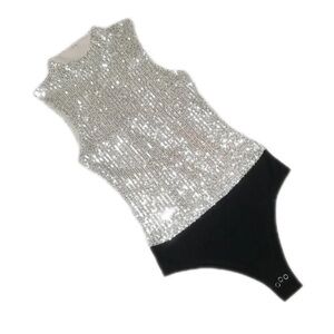 BNWOT Seven for all mankind. Sequin bodysuit. Size Large. Fits like a me…